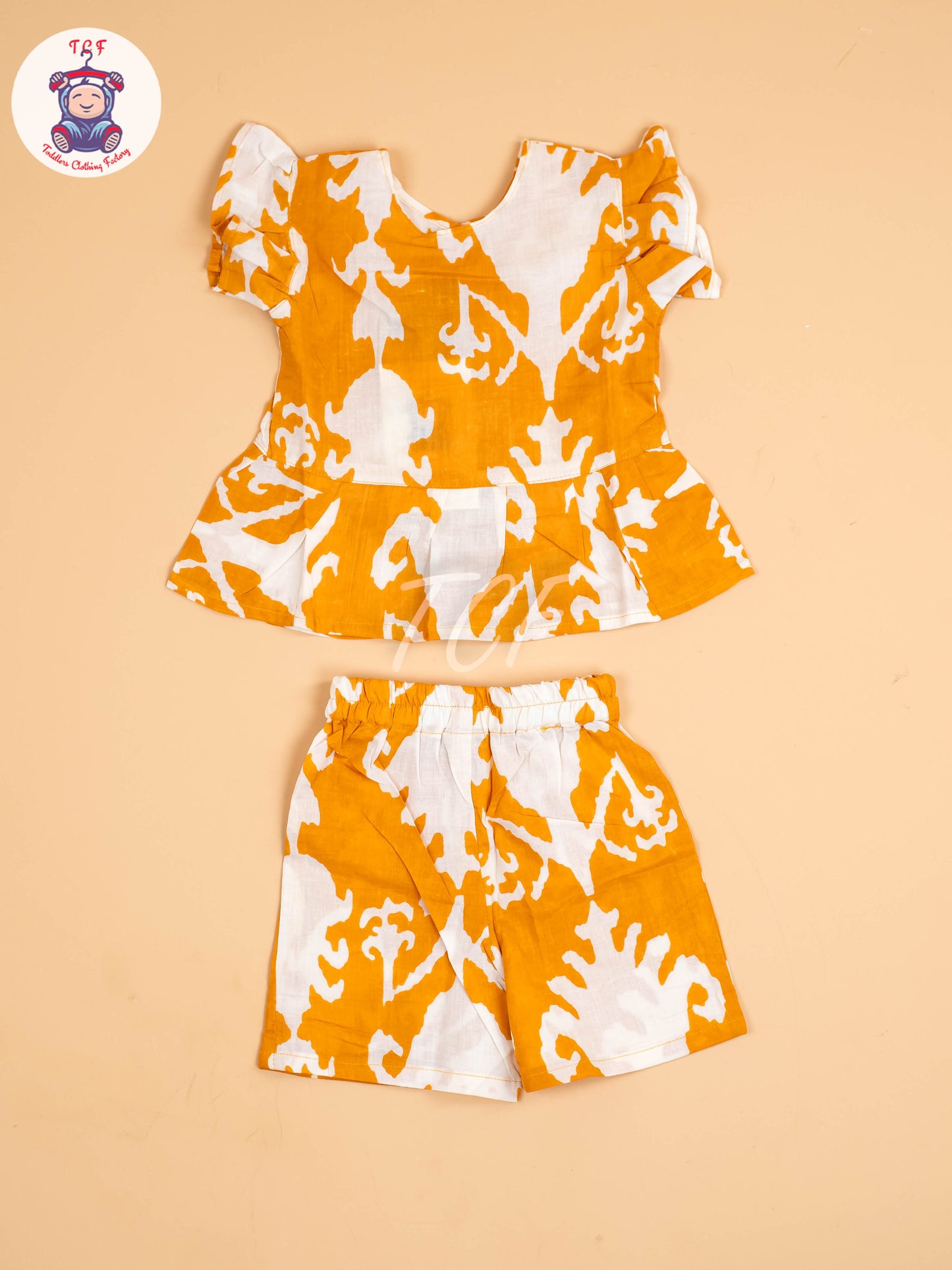 Yellow & White - Girls Readymade Co-ords Sets