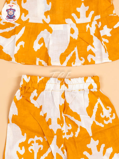 Yellow & White - Girls Readymade Co-ords Sets