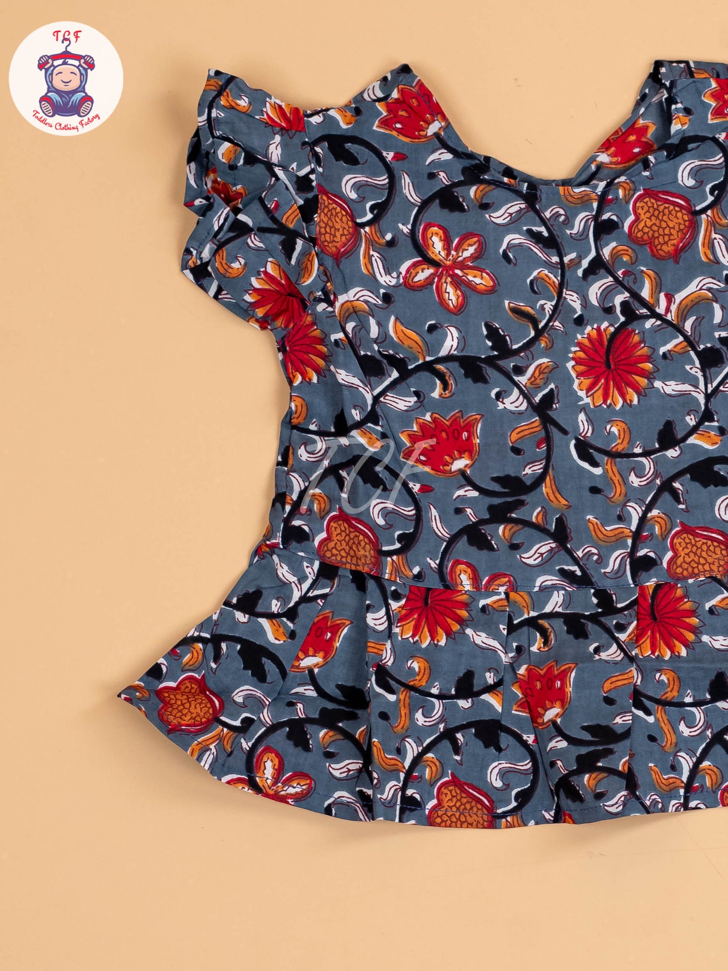 Grey & Red - Girls Readymade Co-ords Sets