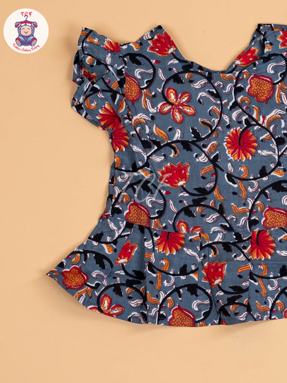 Grey & Red - Girls Readymade Co-ords Sets