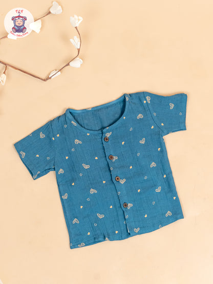 Green - Unisex Muslin Pyjama Sets