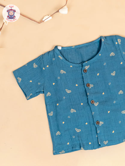 Green - Unisex Muslin Pyjama Sets