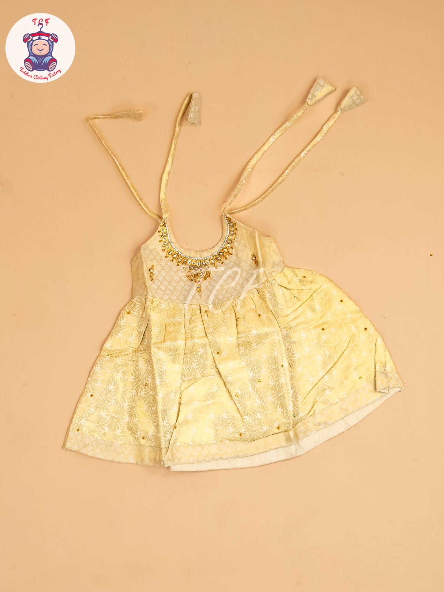 Gold - New Born Frock