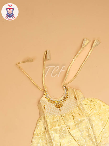 Gold - New Born Frock