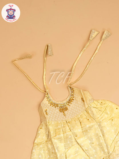 Gold - New Born Frock