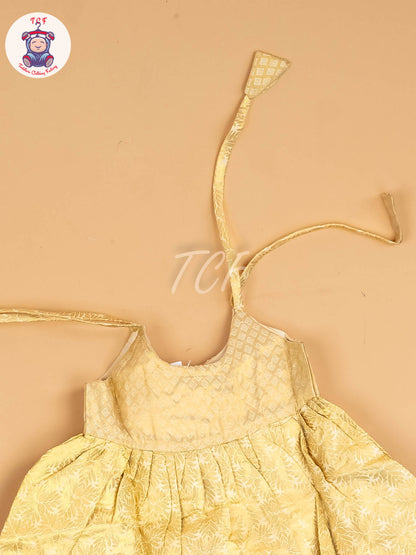 Gold - New Born Frock