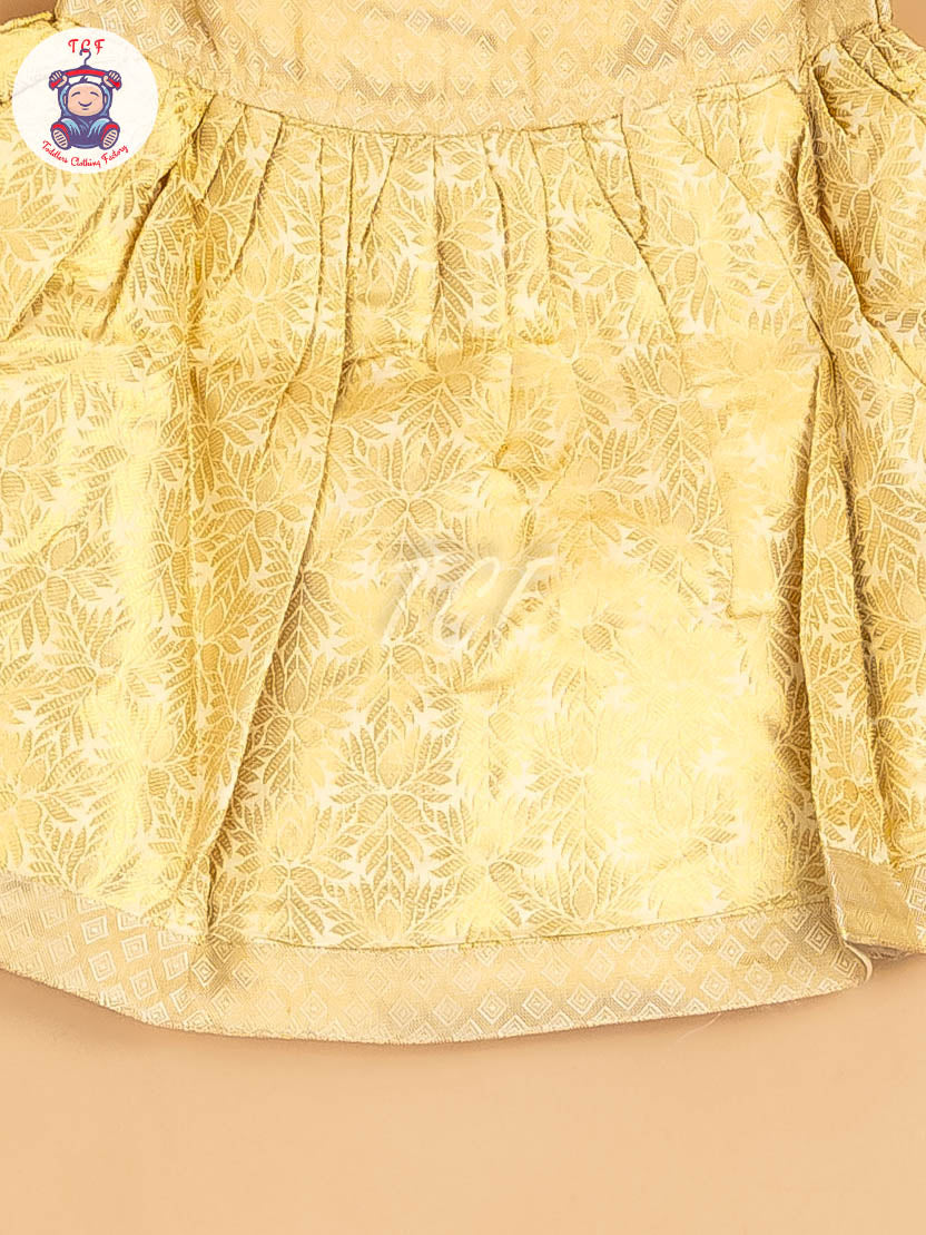 Gold - New Born Frock