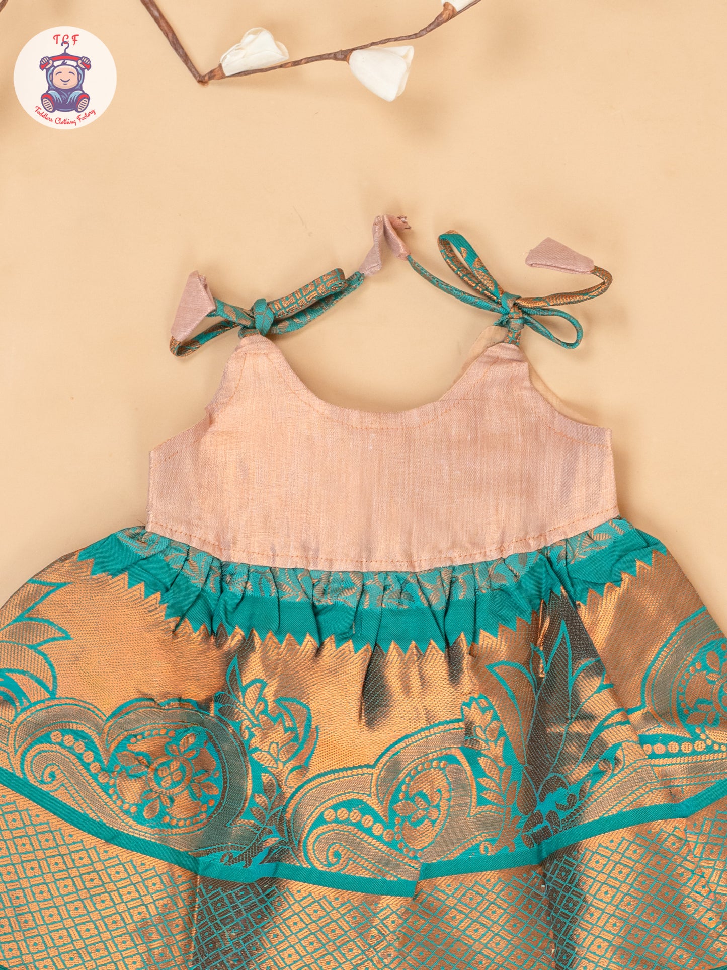 Teal Green - New Born Frock