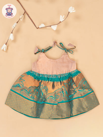 Teal Green - New Born Frock