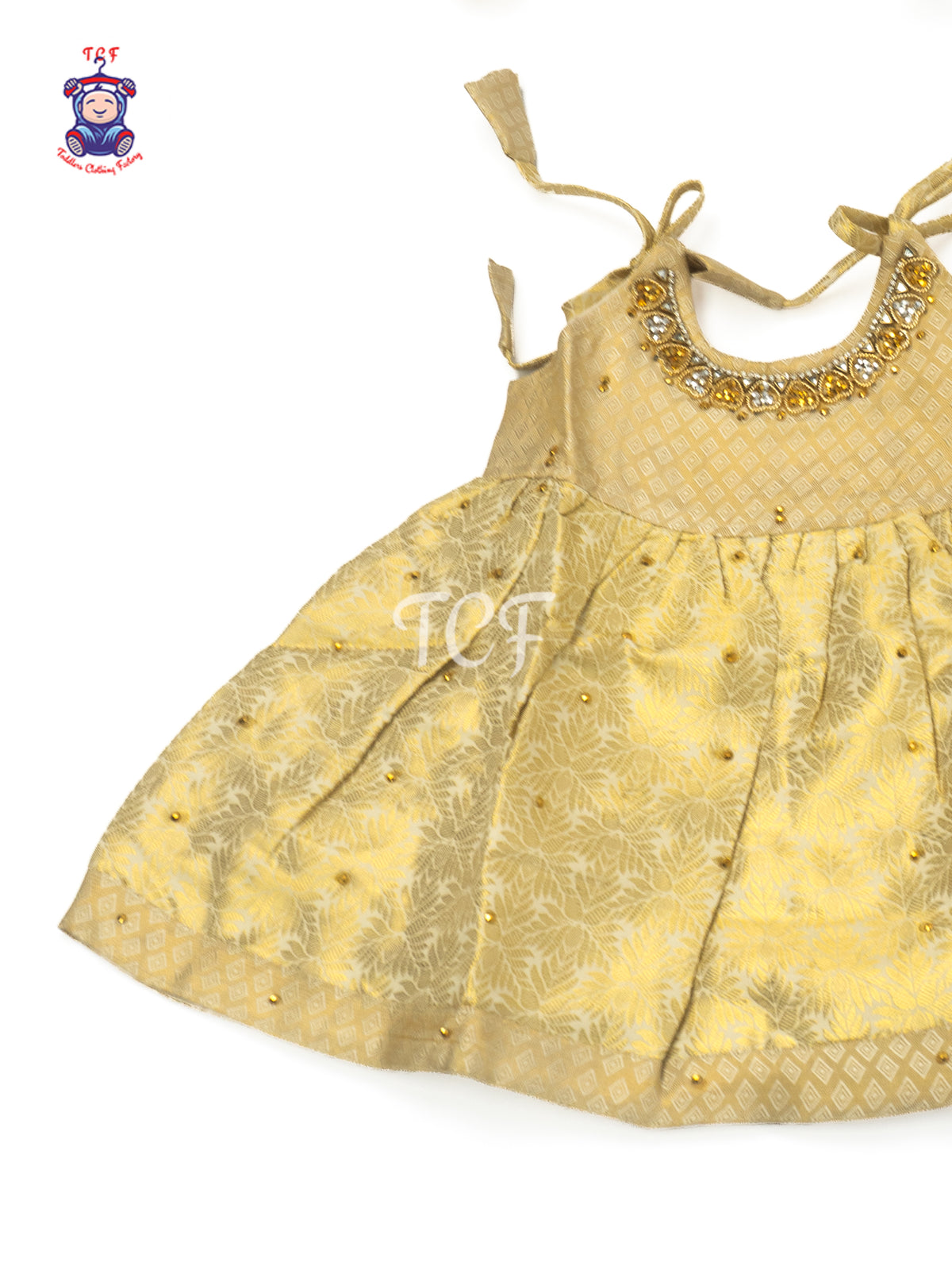 Royal Golden Grace - New born Frock