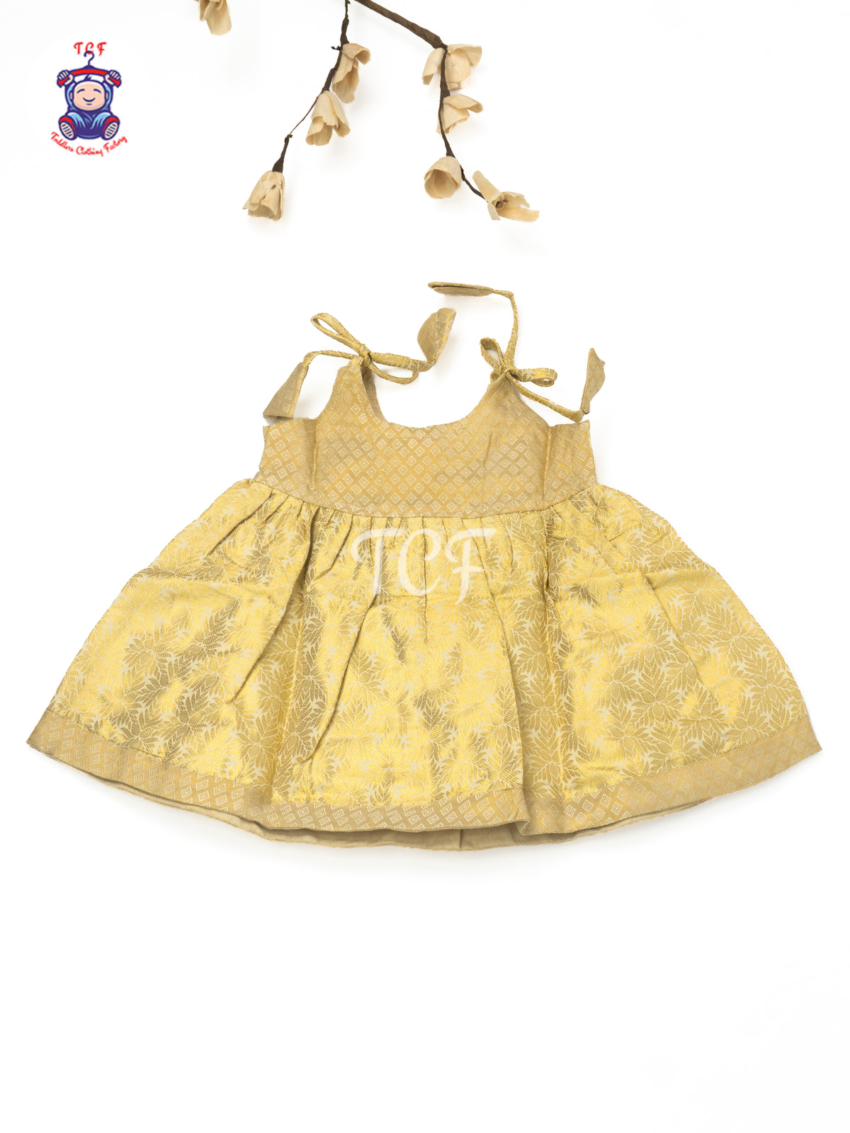 Royal Golden Grace - New born Frock