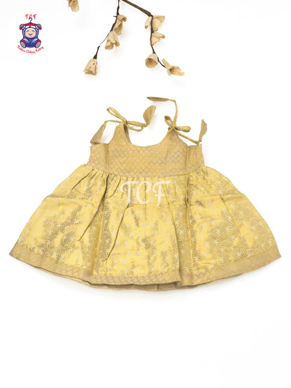 Royal Golden Grace - New born Frock
