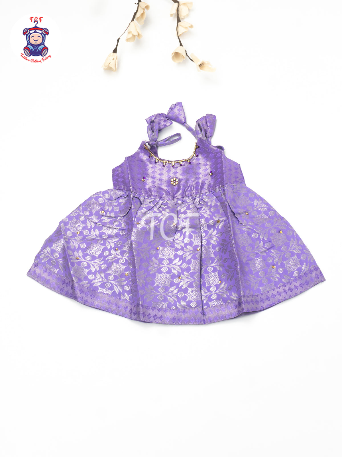Royal Purple Grace - New born Frock