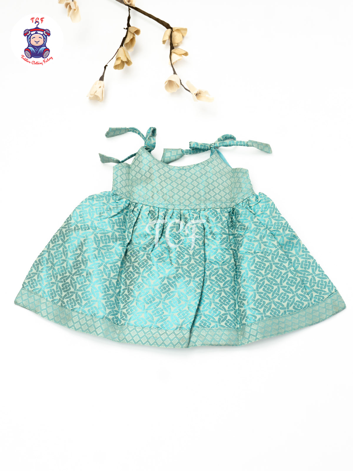 Aqua Gold Grace - New born Frock