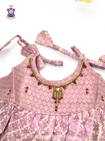 Blush Gold Grace - New born Frock