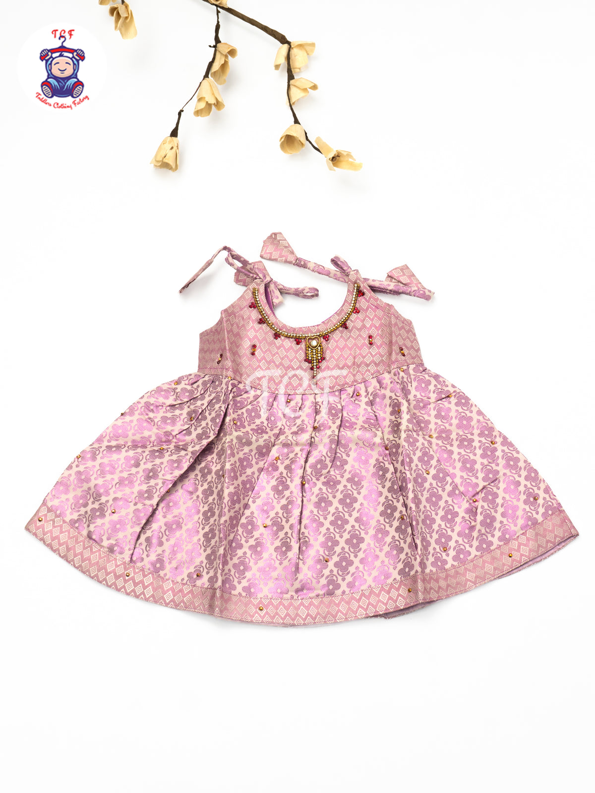 Blush Gold Grace - New born Frock