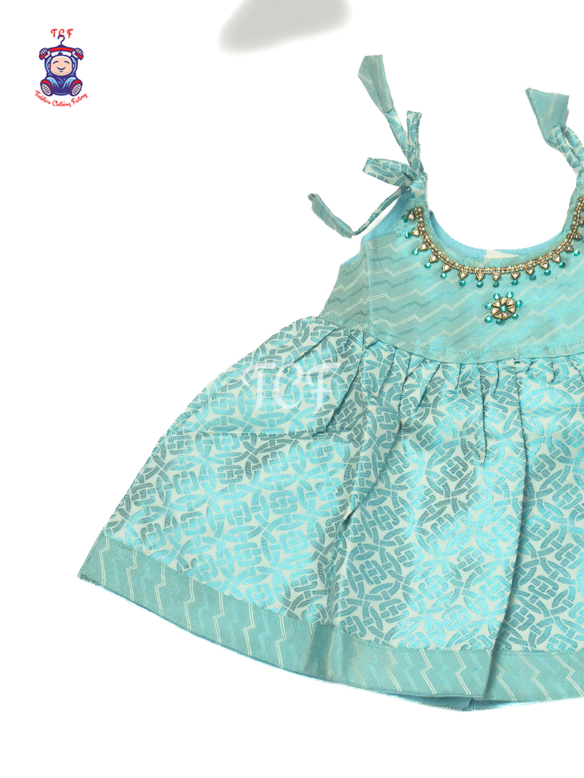 Turquoise Jewel Grace - New born Frock