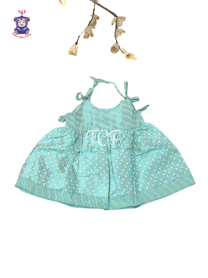 Turquoise Jewel Grace - New born Frock