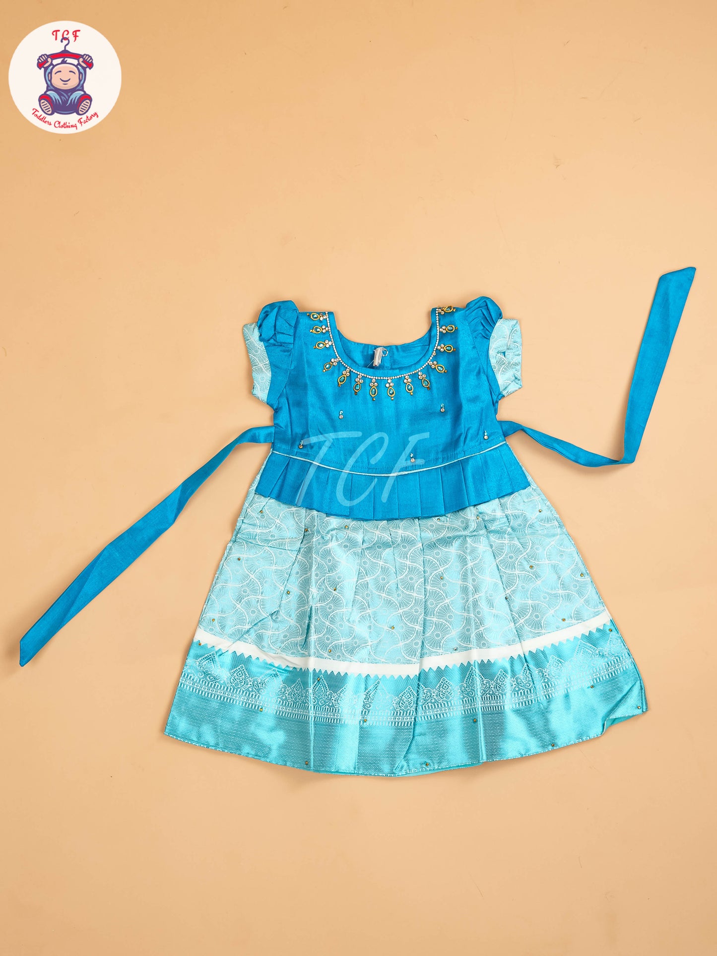 Sky Blue - Tissue Cotton Frocks