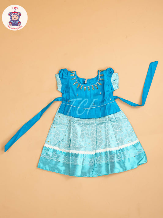 Sky Blue - Tissue Cotton Frocks