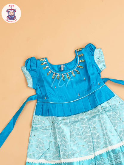Sky Blue - Tissue Cotton Frocks