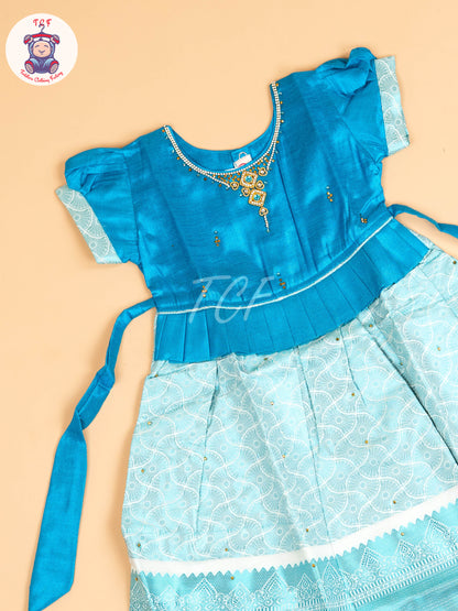 Sky Blue - Tissue Cotton Frocks
