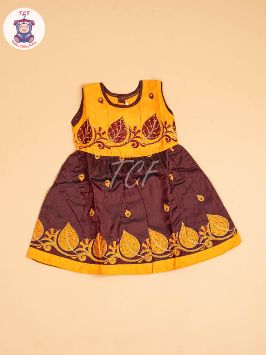 Mustard & Maroon - Frock