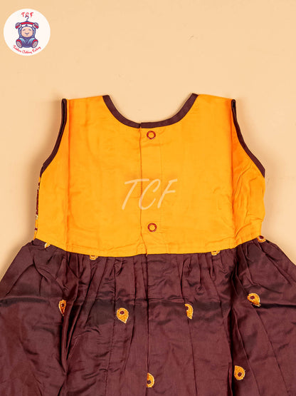 Mustard & Maroon - Frock