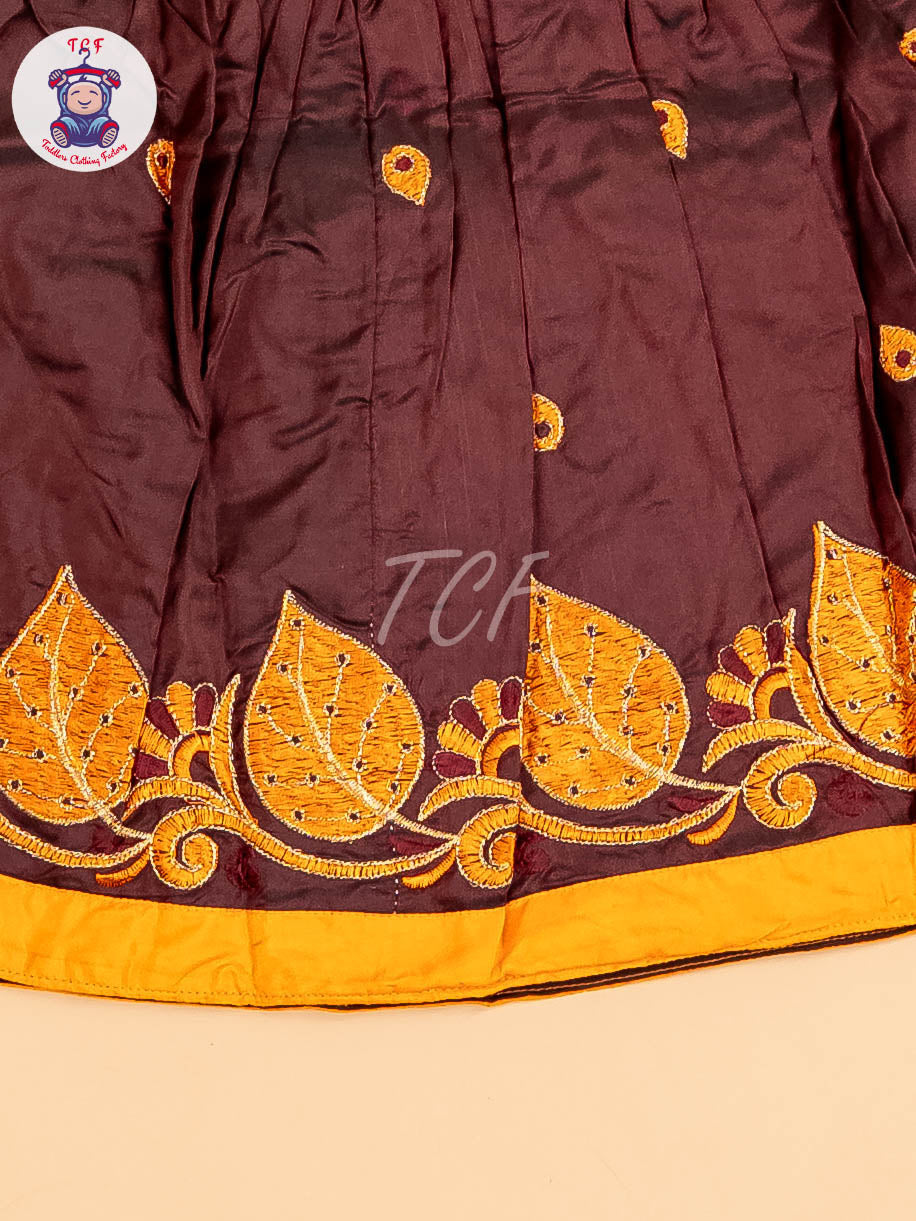 Mustard & Maroon - Frock