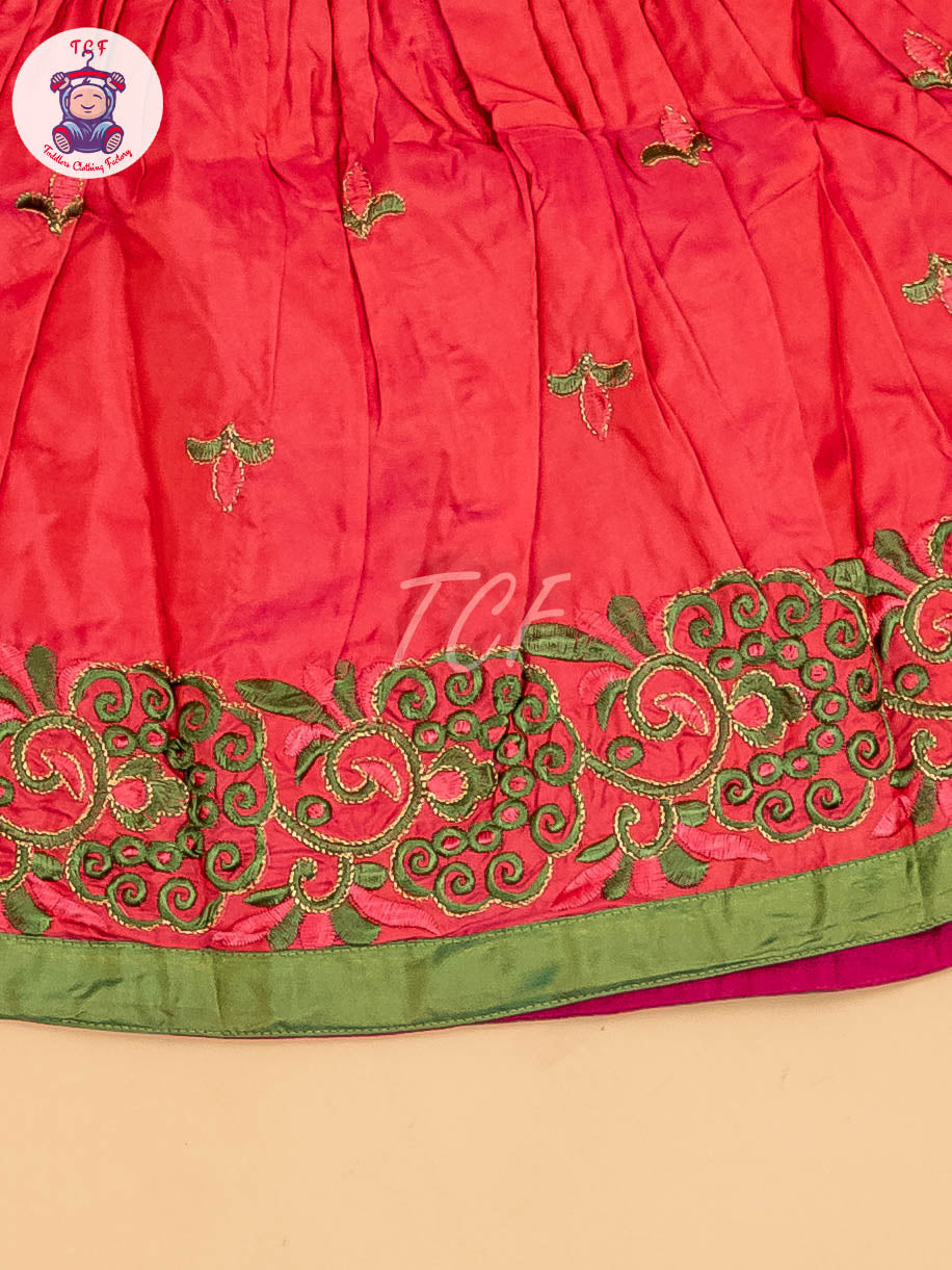Green & Pink - Frock