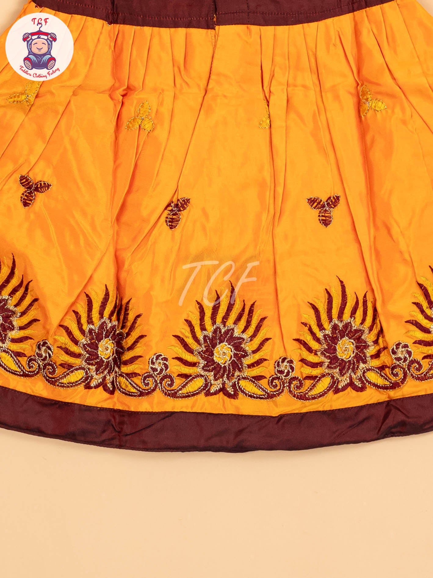 Maroon & Mustard - Frock