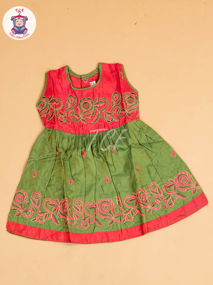 Pink & Green - Frock
