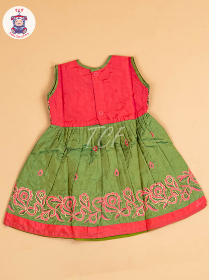 Pink & Green - Frock