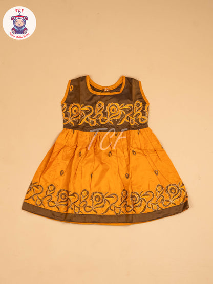 Brown & Mustard - Frock