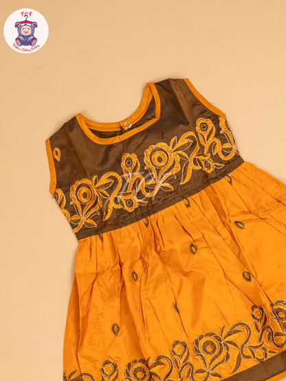 Brown & Mustard - Frock