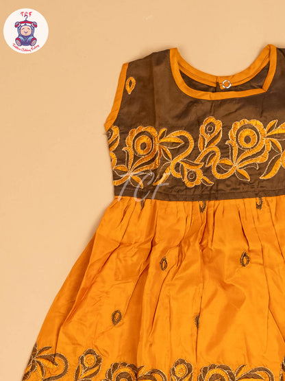 Brown & Mustard - Frock