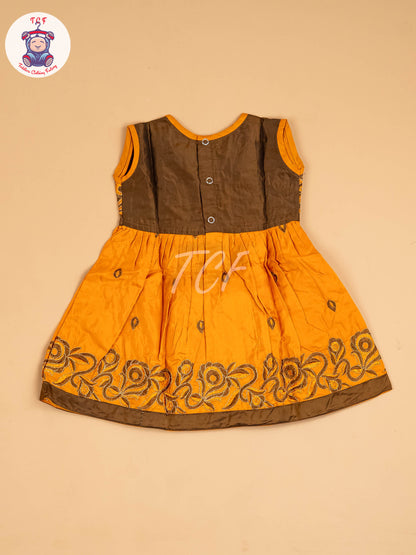 Brown & Mustard - Frock
