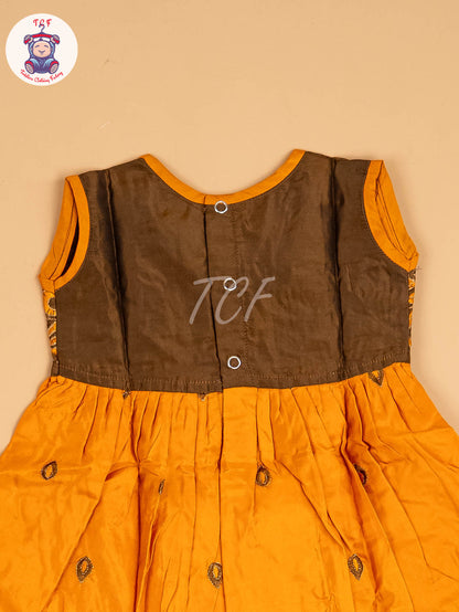 Brown & Mustard - Frock