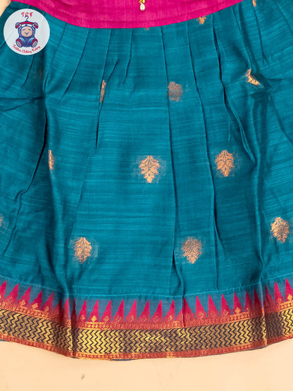 Magenta & Teal Blue - Frock
