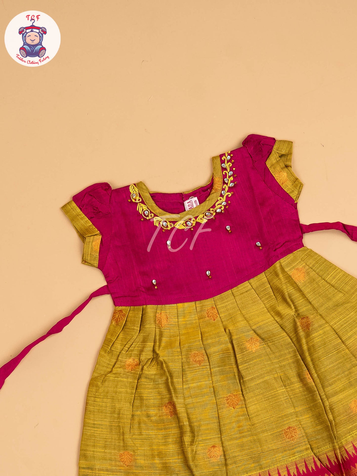 Magenta & Green - Frock