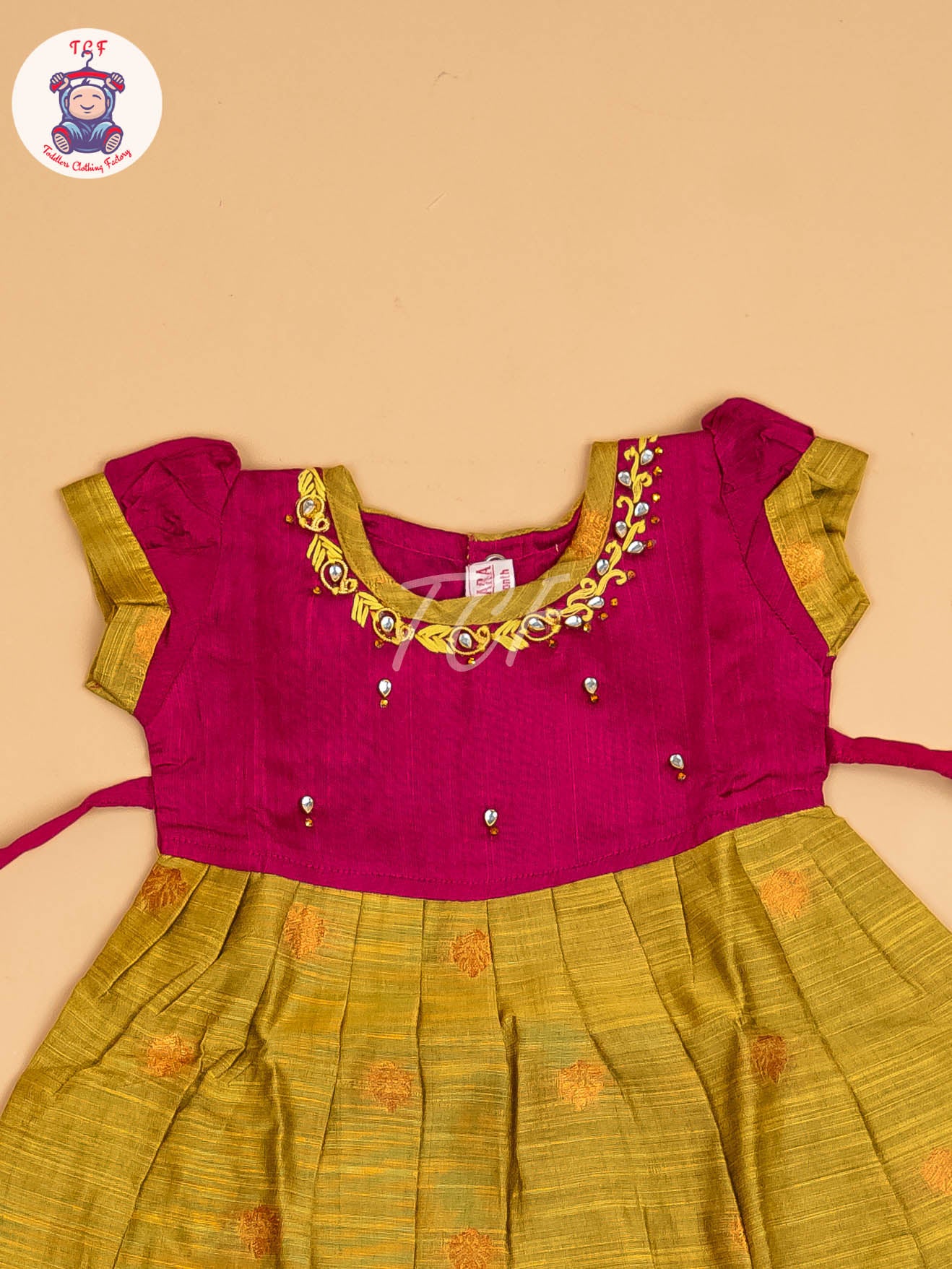 Magenta & Green - Frock