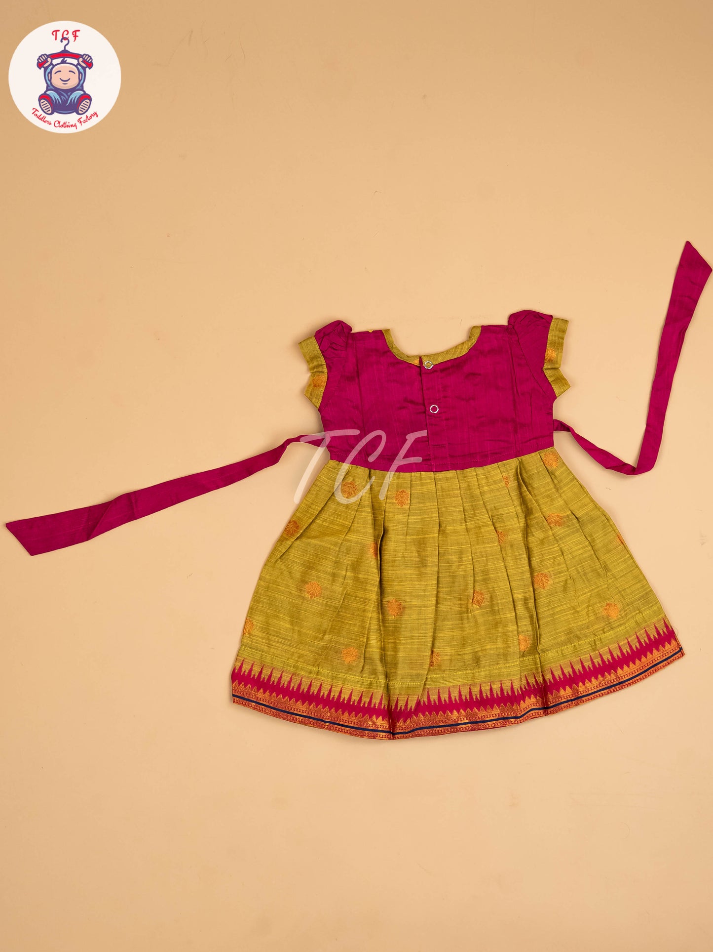 Magenta & Green - Frock
