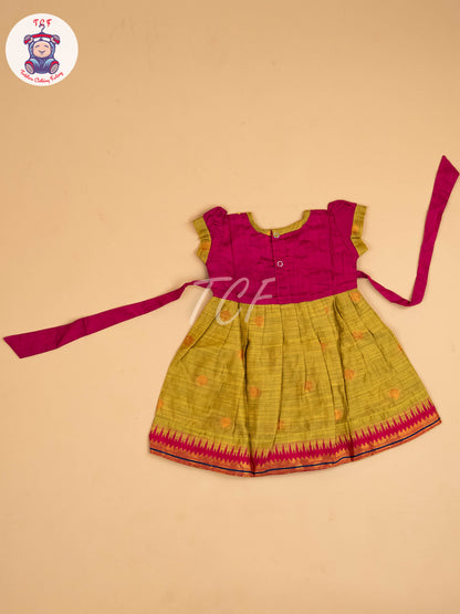 Magenta & Green - Frock
