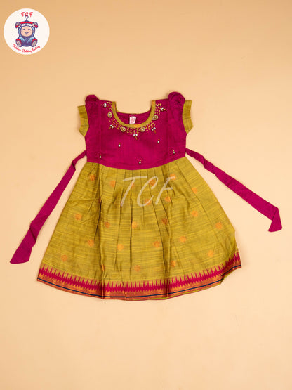 Magenta & Green - Frock