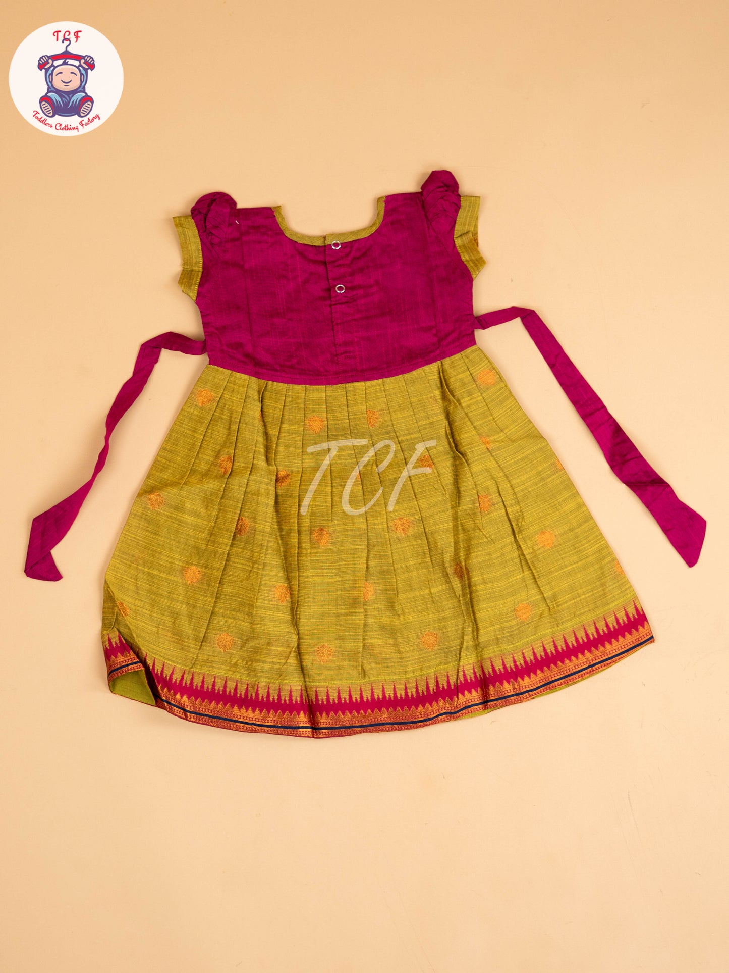 Magenta & Green - Frock