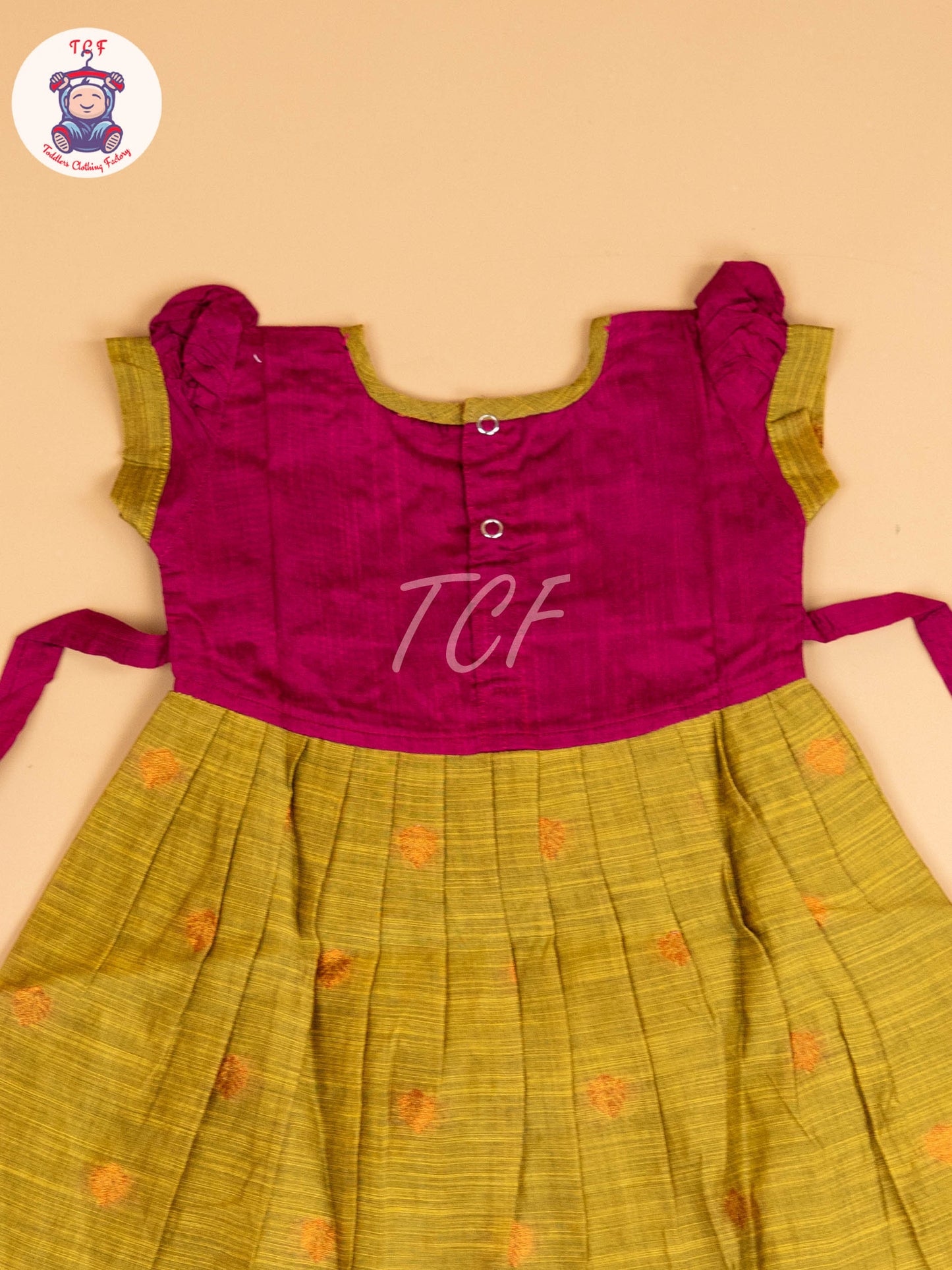 Magenta & Green - Frock