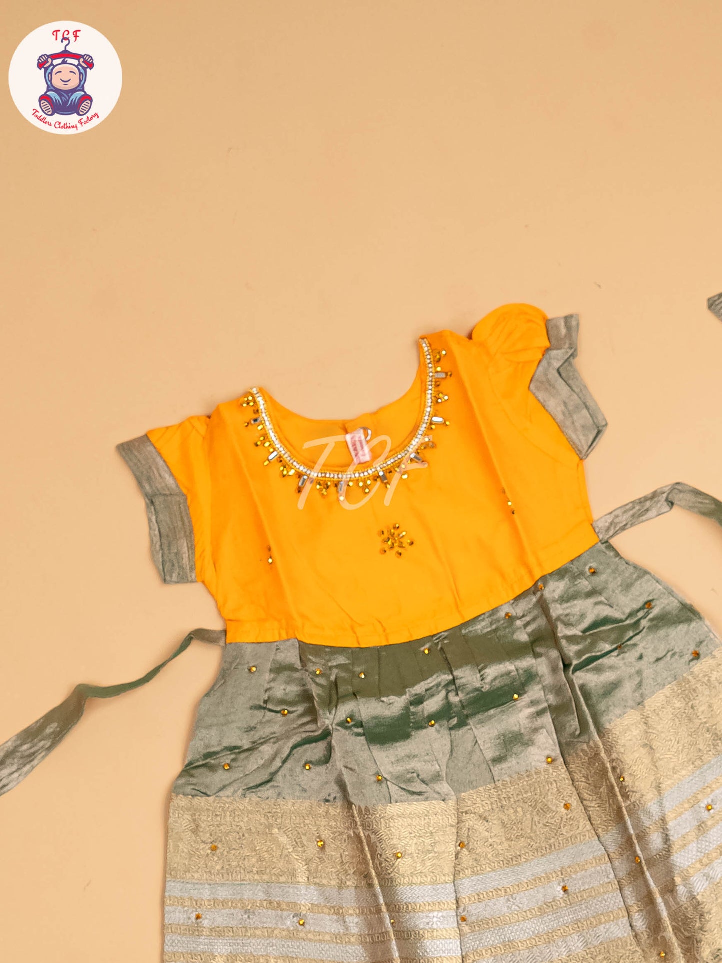 Mustard & Lite Green - Frock