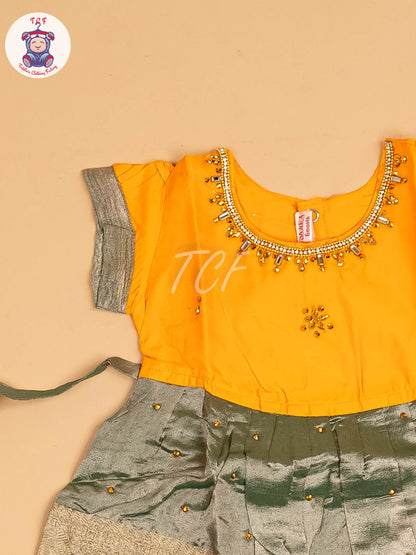 Mustard & Lite Green - Frock