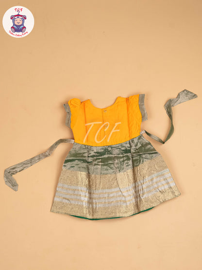 Mustard & Lite Green - Frock