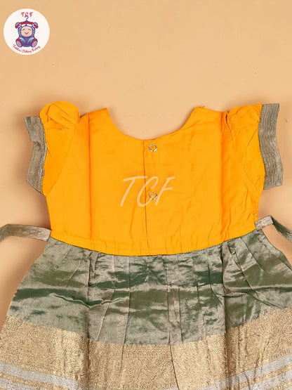 Mustard & Lite Green - Frock